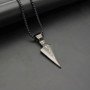 Arrowhead Spearhead Necklace for Men