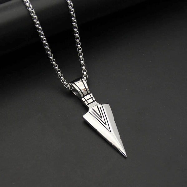 Arrowhead Spearhead Necklace for Men