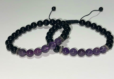 Adjustable and elastic bead bracelet