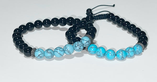 Adjustable and elastic bead bracelet