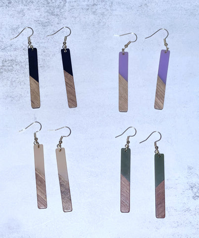 Long Geometric Earrings